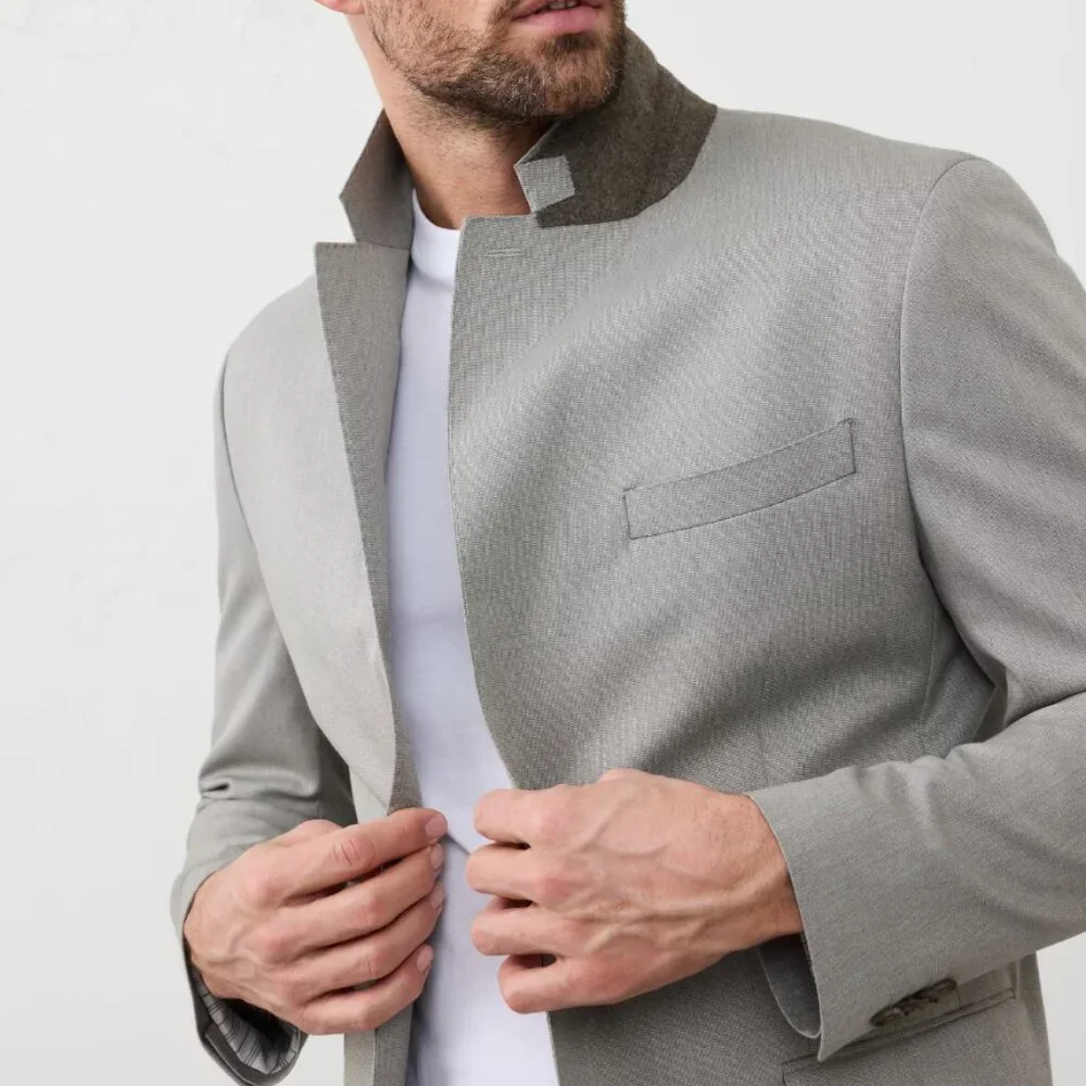 Banana Republic Taupe Tailored-Fit Textured Suit Jacket, 42S, Taupe, NWT